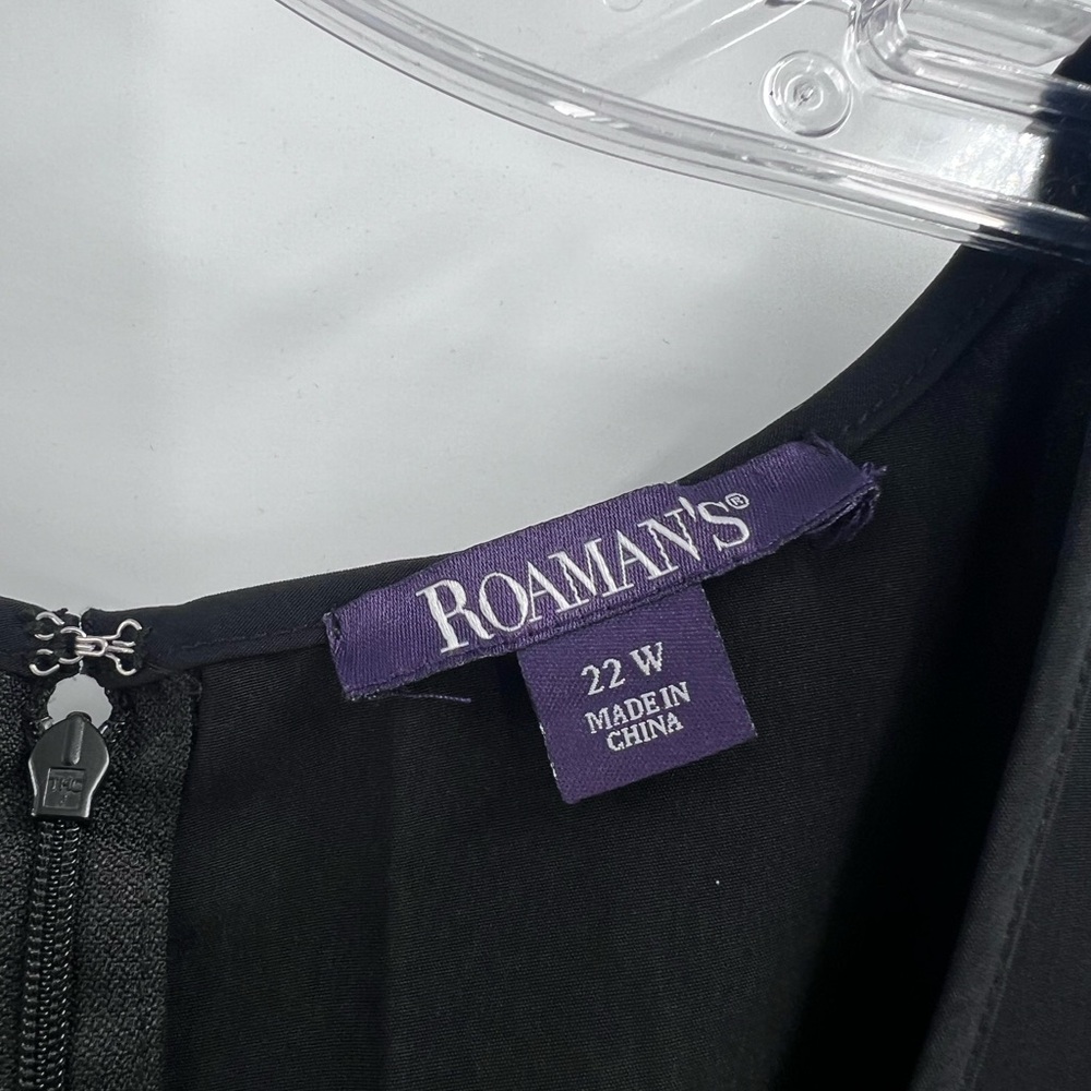 Roaman's Women's Plus Size Roll Tab Jacket Dress new 22w - Picture 7 of 8